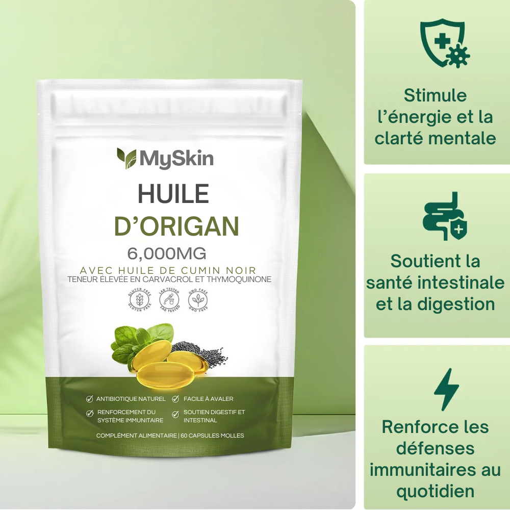 MySkin® - Capsules molles d’huile d’origan
